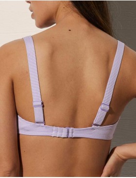 Пляжный бюст-топ Ysabel Mora 82420 сиреневый/белый, Цвет: сиреневый/белый, Размеры: 70B, изображение 2