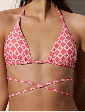 Купальный бюст-шторка Ysabel Mora 82444 розовый/белый, Цвет: розовый/белый, Размеры: 80B