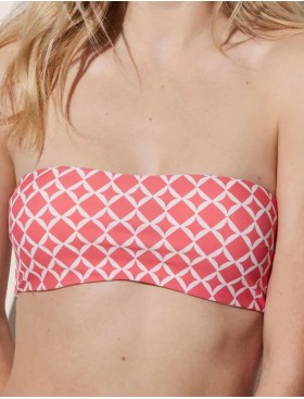 Топ купальный Ysabel Mora 82446 розовый/белый, Цвет: розовый/белый, Размеры: 70B
