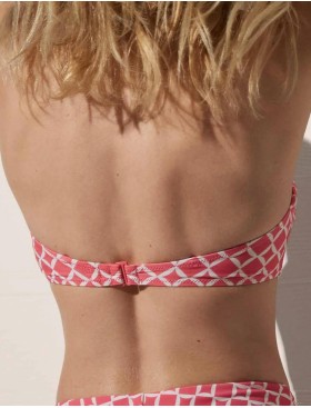 Топ купальный Ysabel Mora 82446 розовый/белый, Цвет: розовый/белый, Размеры: 70B, изображение 2