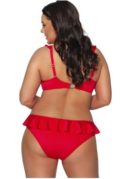 Плавки бразилиана с оборкой Ava SF181/11 Barbados, Цвет: красный, Размеры: L, изображение 5