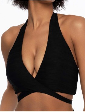 Пляжный лиф на завязках Esotiq ARUNA 41675, Цвет: черный, Размеры: M