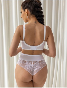 Кружевной бюстгальтер балконет Kris Line CRYSTAL half cup soft белый, Цвет: белый, Размеры: 85I, изображение 5