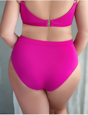 Высокие плавки Kris Line CALIFORNIA high waist фуксия, Цвет: фуксия, Размеры: 2XL, изображение 2