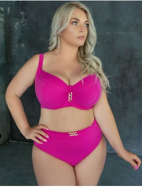 Мягкий бюстгальтер от купальника Kris Line CALIFORNIA soft full cup фуксия, Цвет: фуксия, Размеры: 65G, изображение 6