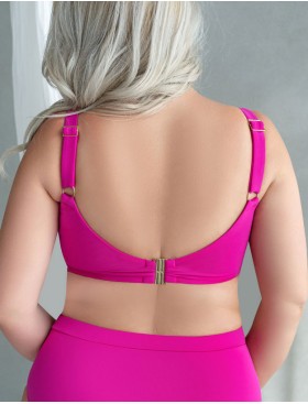 Мягкий бюстгальтер от купальника Kris Line CALIFORNIA soft full cup фуксия, Цвет: фуксия, Размеры: 65G, изображение 2