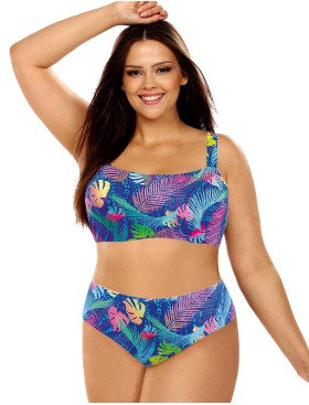 Пляжный бюст-топ Lorin L3167 BIG, Цвет: голубой, Размеры: 65G, изображение 3