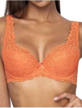 Бюстгальтер балконет тюльпан MAT CARMELA Pomaranczowy M-053-22, Цвет: оранжевый, Размеры: 70I