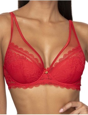 Кружевной бюстгальтер пуш-ап MAT ESTELLE Czerwony M-0198-11, Цвет: красный, Размеры: 65B