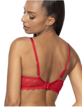 Кружевной бюстгальтер пуш-ап MAT ESTELLE Czerwony M-0198-11, Цвет: красный, Размеры: 65B, изображение 2