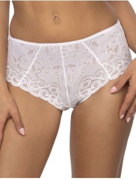 Высокие кружевные трусики MAT NATALIE F-3824-52 Bialy, Цвет: белый, Размеры: S