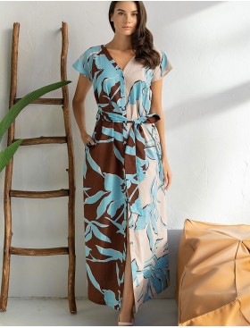 Платье-халат из хлопка Mia-Amore CHERYL 2009, Цвет: мультицвет, Размеры: L, изображение 3