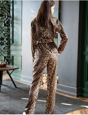 Домашний комплект с брюками Opium M-147/P-131, Цвет: леопардовый, Размеры: S, изображение 3