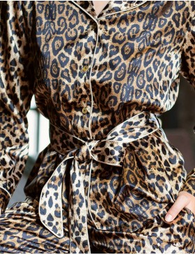 Домашний комплект с брюками Opium M-147/P-131, Цвет: леопардовый, Размеры: S, изображение 4