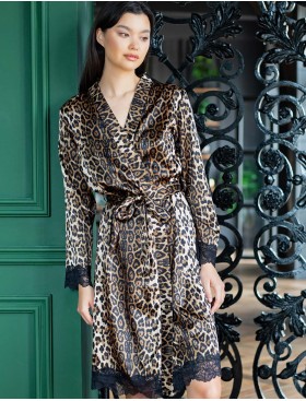 Домашний халат Opium К-25, Цвет: леопардовый, Размеры: 3XL