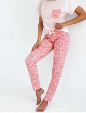 Женская пижама с брюками Sensis CARLOTTA, Цвет: розовый, Размеры: L, изображение 3