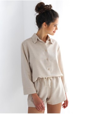 Домашний костюм Sensis ENRICA, Цвет: бежевый, Размеры: L, изображение 2