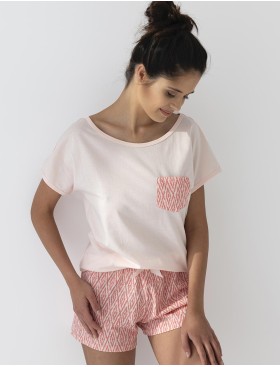 Пижама с футболкой и шортиками Sensis SUSANA, Цвет: розовый, Размеры: S