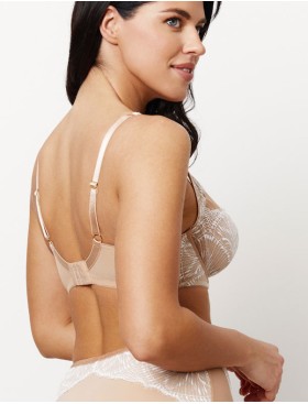 Бюстгальтер с мягкой чашкой Subtille DELIA soft full cup, Цвет: бежевый+белый, Размеры: 65M, изображение 2