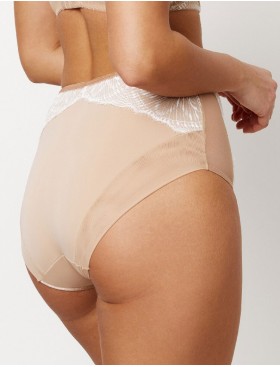 Трусы высокие Subtille DELIA high-waist, Цвет: бежевый+белый, Размеры: M, изображение 2