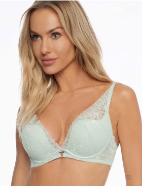 Кружевной бралетт с пуш-ап Esotiq NETTIE 41342 мята, Цвет: мята, Размеры: 70E, изображение 4