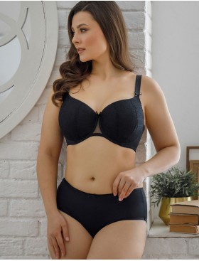 Бюстгальтер балконет тюльпан Honey H42-21-L черный, Цвет: черный, Размеры: 70I, изображение 6