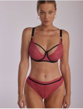 Кружевные трусы слипы Kinga ROZIE 1119/3-P, Цвет: фуксия, Размеры: XS, изображение 3