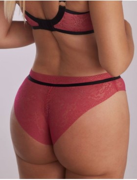 Кружевные трусы слипы Kinga ROZIE 1119/3-P, Цвет: фуксия, Размеры: XS, изображение 2