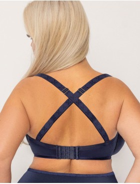 Бюстгальтер балконет Kris Line MYSTERY balkonette MHM, Цвет: темно-синий, Размеры: 75B, изображение 2