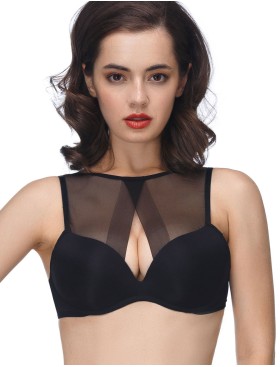 Бескостный бюстгальтер супер пуш-ап Mioocchi ADELE 7533 nero, Цвет: nero (черный), Размеры: 70A, изображение 6