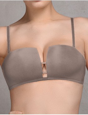 Бюстгальтер планж с пуш-ап Mioocchi ADELE 7534 stone, Цвет: stone (кофейный), Размеры: 90D