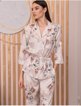 Шелковый комплект-двойка Mia-Amore CLARISS 4166, Цвет: айвори, Размеры: M, изображение 3