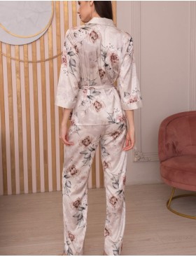 Шелковый комплект-двойка Mia-Amore CLARISS 4166, Цвет: айвори, Размеры: M, изображение 2