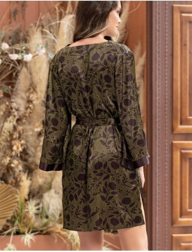 Короткая шелковая туника Mia-Amore ELECTRA 4014, Цвет: баклажан, Размеры: L/XL, изображение 2