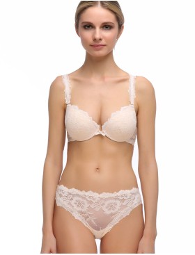 Кружевные трусы бразилиана Mioocchi VIVIAN 7680 cipria, Цвет: cipria (пудровый), Размеры: XS, изображение 3