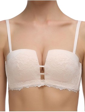 Бюстгальтер балконет планж с пуш-ап Mioocchi VIVIAN 7583 cipria, Цвет: cipria (пудровый), Размеры: 80C