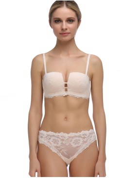 Бюстгальтер балконет планж с пуш-ап Mioocchi VIVIAN 7583 cipria, Цвет: cipria (пудровый), Размеры: 80C, изображение 2