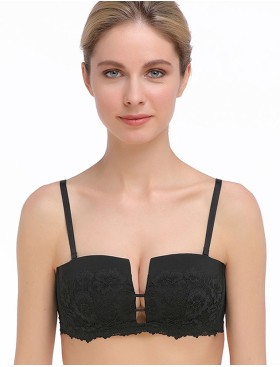 Бюстгальтер балконет планж с пуш-ап Mioocchi VIVIAN 7583 nero, Цвет: nero (черный), Размеры: 80B, изображение 3