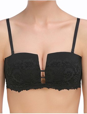 Бюстгальтер балконет планж с пуш-ап Mioocchi VIVIAN 7583 nero, Цвет: nero (черный), Размеры: 80B