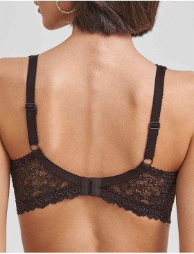 Бюстгальтер балконет Simona M 608 шоколад, Цвет: шоколад, Размеры: 90B, изображение 2