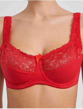 Бюстгальтер мягкий Simona M 912 красный, Цвет: красный, Размеры: 75E