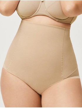Трусы высокие корректирующие с сеткой Ysabel Mora 19611 SHAPING телесный, Цвет: телесный, Размеры: 2XL
