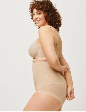Трусы высокие корректирующие с сеткой Ysabel Mora 19611 SHAPING телесный, Цвет: телесный, Размеры: 2XL, изображение 3