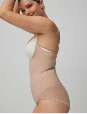 Торсет-боди с сеткой Ysabel Mora 19621 SHAPING телесный, Цвет: телесный, Размеры: L, изображение 3