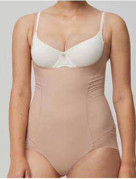 Торсет-боди с сеткой Ysabel Mora 19627 SHAPING телесный, Цвет: телесный, Размеры: M