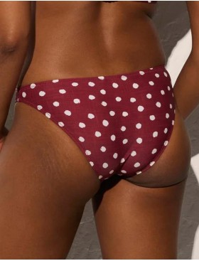 Женские плавки в горошек Ysabel Mora 82653 вишневый/белый, Цвет: вишневый/белый, Размеры: M, изображение 2