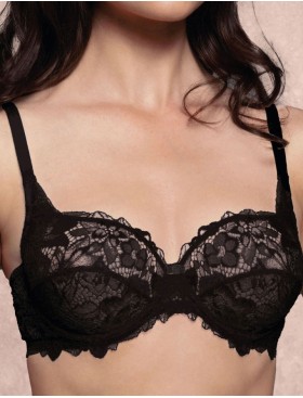 Кружевной бюстгальтер Lormar Curvy YOURBODY nero, Цвет: nero (черный), Размеры: 70B