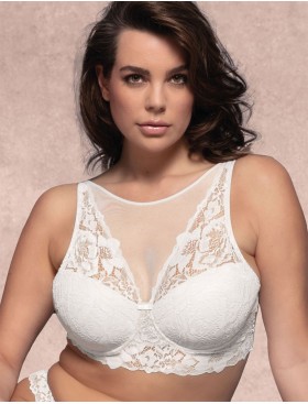 Кружевной бюстгальтер холтер Lormar STAR bianco, Цвет: bianco (белый), Размеры: 70B, изображение 3