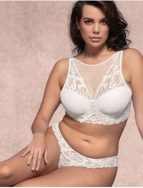 Кружевной бюстгальтер холтер Lormar STAR bianco, Цвет: bianco (белый), Размеры: 70B, изображение 2