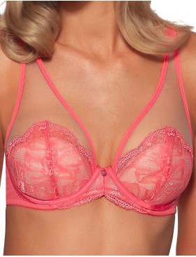 Бюстгальтер со съемным пуш-ап Ava PERLASH 2073 P-UP Coral, Цвет: коралл, Размеры: 70F